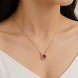 Royal Circle Locket Necklace with Crystal Stone Detailing