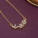 Elegant Floral CZ Necklace with Marquise Crystal Cluster Pendant