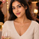 Delicate Floral Vine Crystal Pendant Necklace with CZ Stone Accents