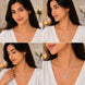 Heart-Shaped Crystal Pendant Necklace with CZ Stone Detailing