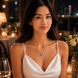 Heart-Shaped Crystal Pendant Necklace with CZ Stone Detailing