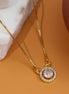 Premium Round CZ Necklace with Brilliant Center Stone