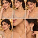 Gold Plated Gemstone Safety-Pin Pattern Jewelry Set