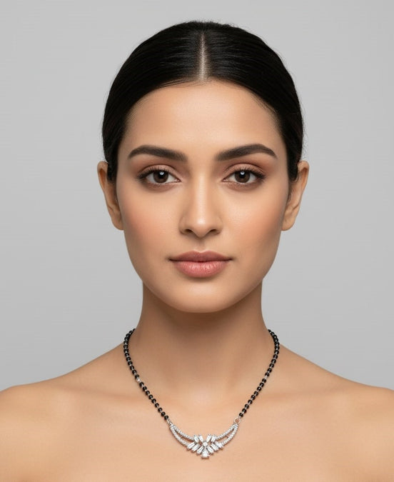 Rhodium Whisper Mangalsutra
