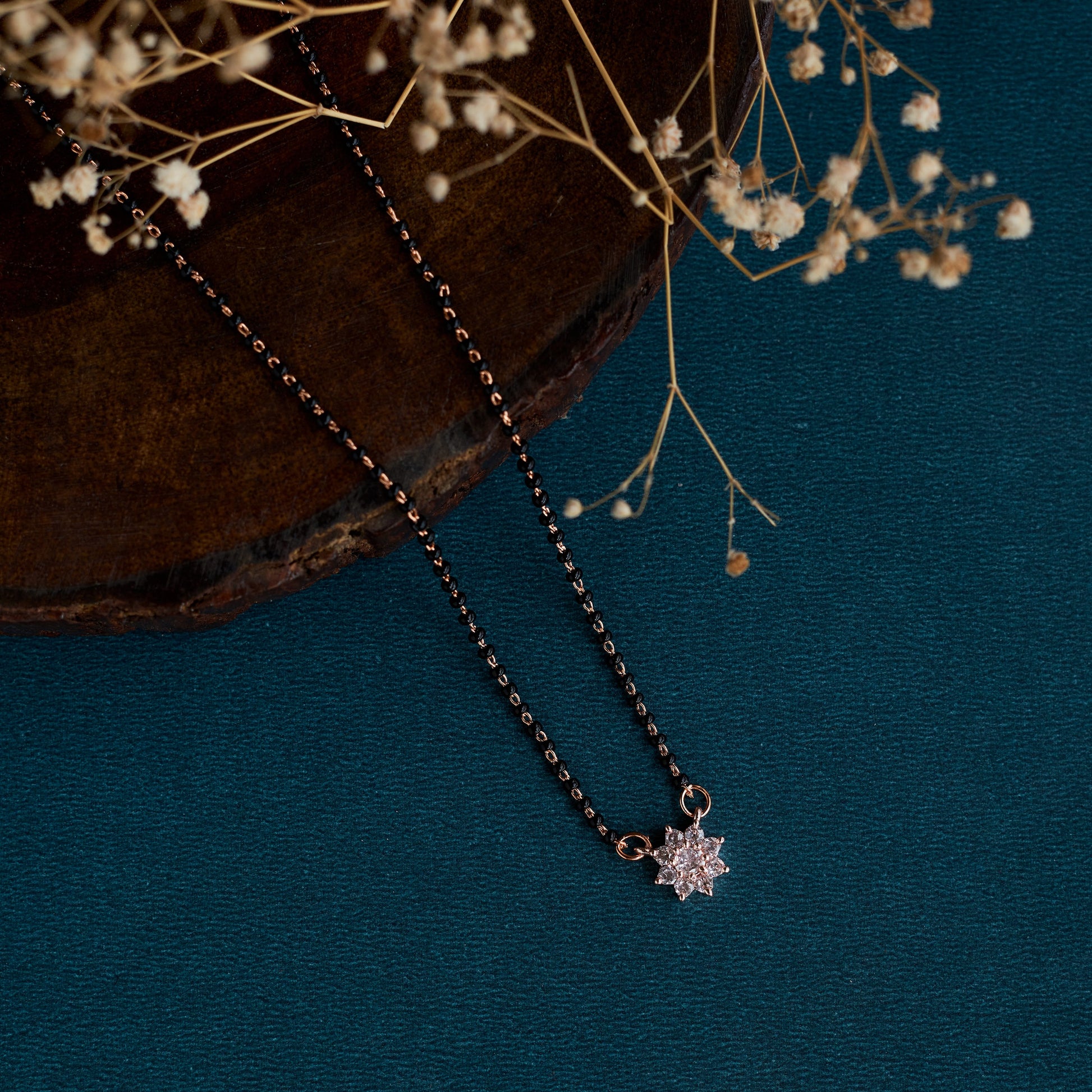 Floral Whisper Mangalsutra - Opal Touch