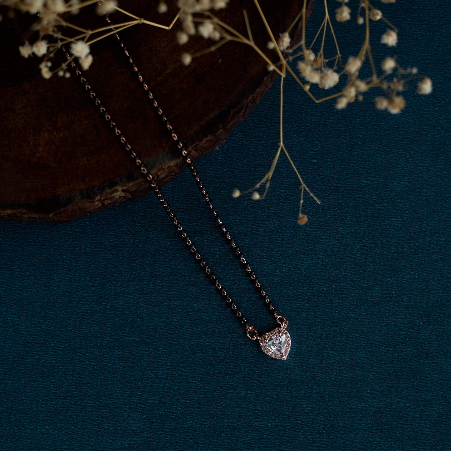 Rosewater Essence Mangalsutra - Opal Touch