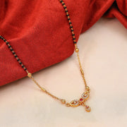 Leaf Motif Gold Plated Mangalsutra