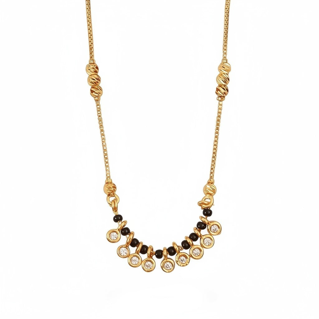 Traditional Beaded Gold Plated Mangalsutra
