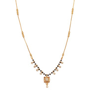 Traditional Square Beaded Gold Plated Mangalsutra