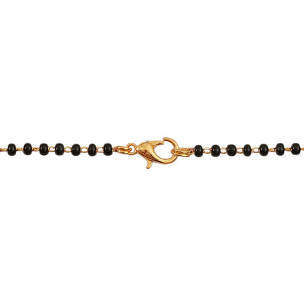Heart Double Pendant Gold Plated Mangalsutra