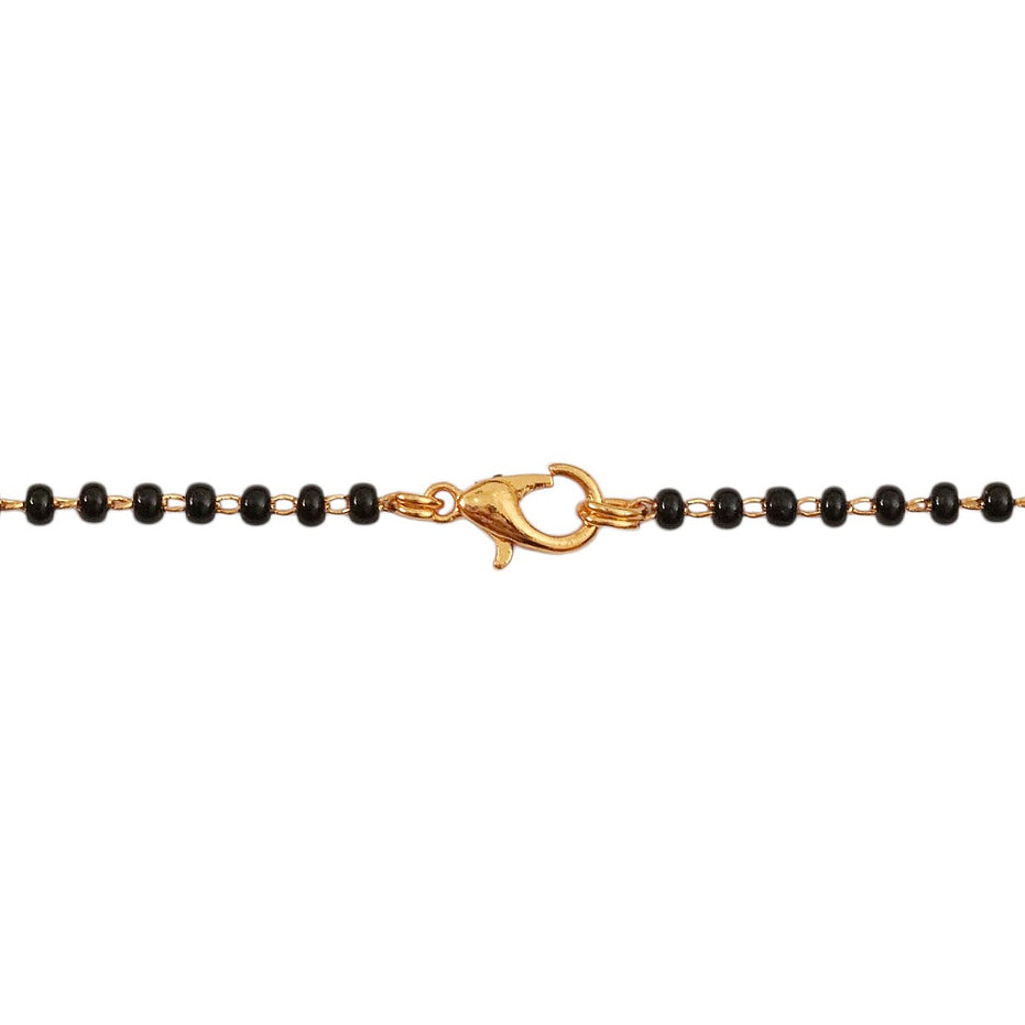 Heart Double Pendant Gold Plated Mangalsutra