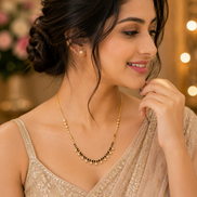 Cultured Gold Plated Mangalsutra