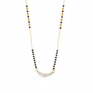 Graceful Crescent Traditional Gold  Plated Mangalsutra