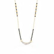 Graceful Crescent Traditional Gold  Plated Mangalsutra