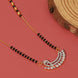 Cultural Elegance Curved Stone Gold Plated Mangalsutra