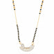 Cultural Elegance Curved Stone Gold Plated Mangalsutra