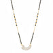 Cultural Elegance Curved Stone Gold Plated Mangalsutra