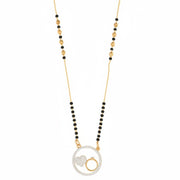 Heart & Ring Combo Pendant Gold Plated Traditional Mangalsutra