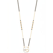 Heart & Ring Combo Pendant Gold Plated Traditional Mangalsutra