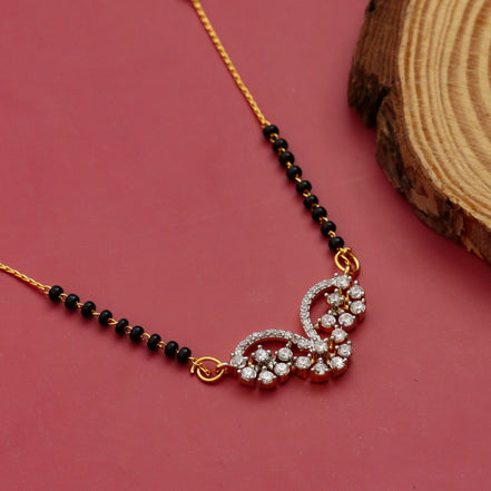 Spiral Floret Enchanted Gold Plated Mangalsutra