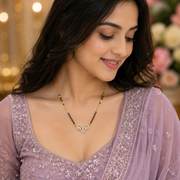Spiral Floret Enchanted Gold Plated Mangalsutra