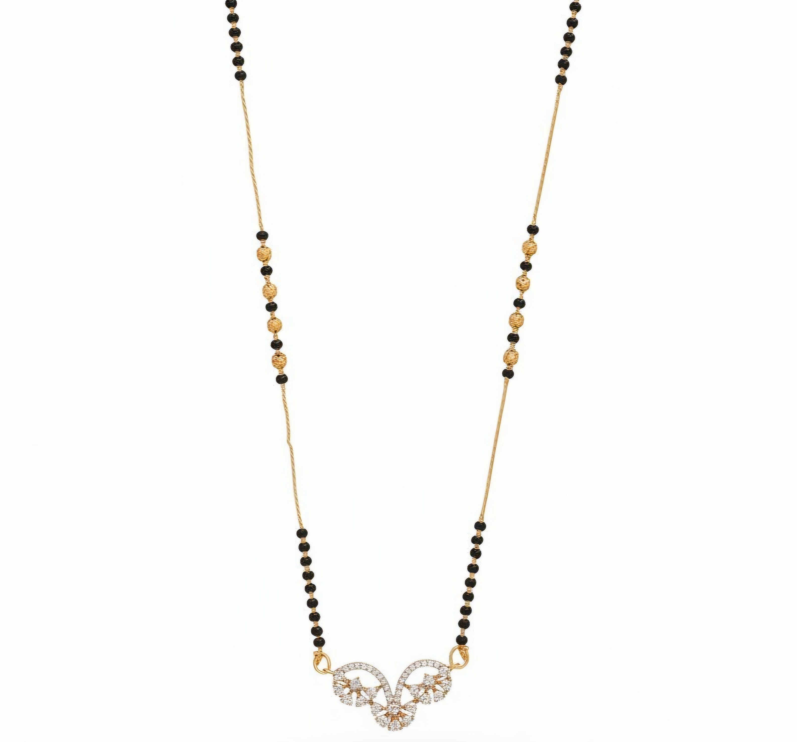Spiral Floret Enchanted Gold Plated Mangalsutra