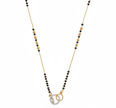 Twin Loop Gold Plated Mangalsutra