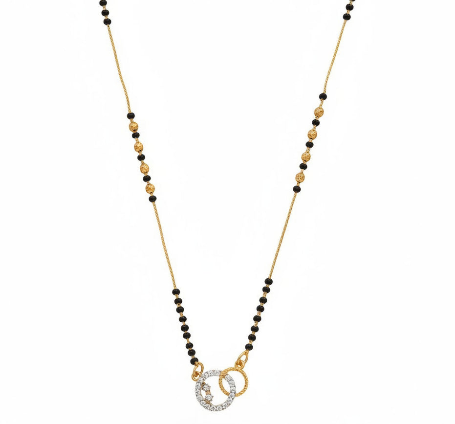 Twin Loop Gold Plated Mangalsutra