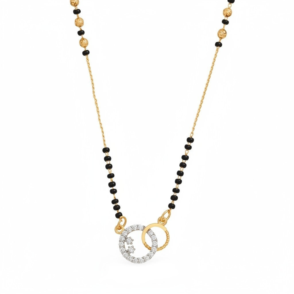 Twin Loop Gold Plated Mangalsutra