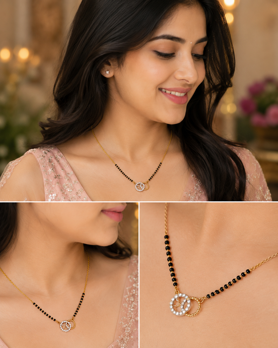 Twin Loop Gold Plated Mangalsutra