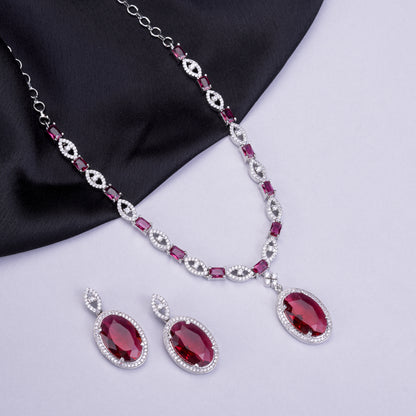 Opal Touch - Ruby Passion Necklace - Necklace