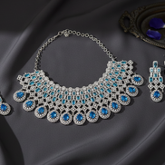 Ocean Breeze Necklace in Rhodium
