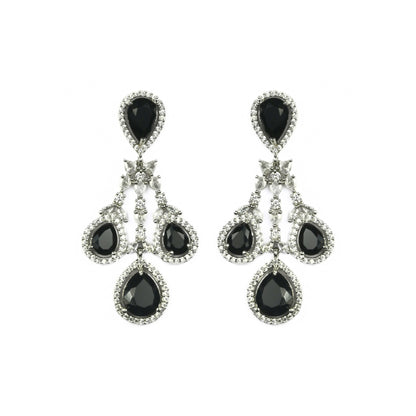Enchanted Emerald Elegance Necklace in Rhodium