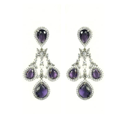 Enchanted Emerald Elegance Necklace in Rhodium