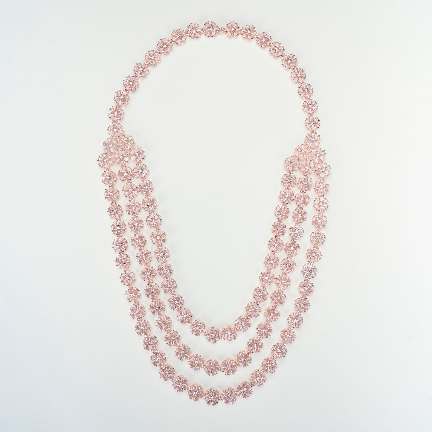 Rose Gold White Elegance Necklace - Opal Touch