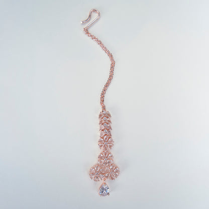 Rose Gold White Elegance Necklace - Opal Touch