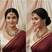 Cascading Matte Star Necklace Set