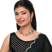 Elegant 2 Layer Oval Necklace Set