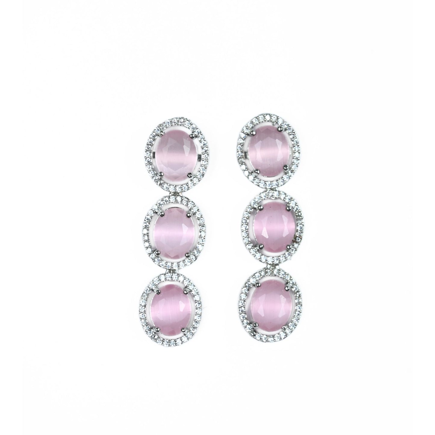 Opulent Spark Rhodium Necklace
