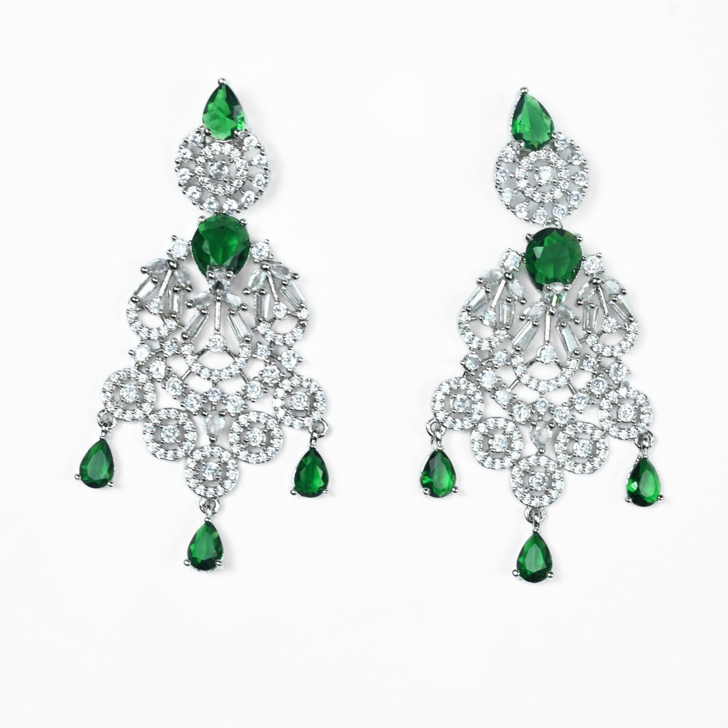 Blooming Elegance Rhodium Necklace
