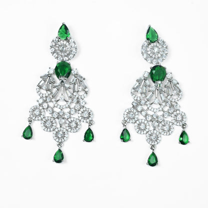 Blooming Elegance Rhodium Necklace