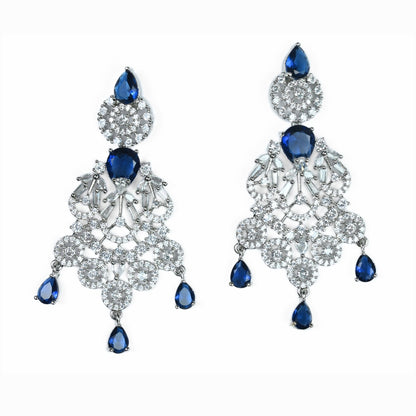 Blooming Elegance Rhodium Necklace