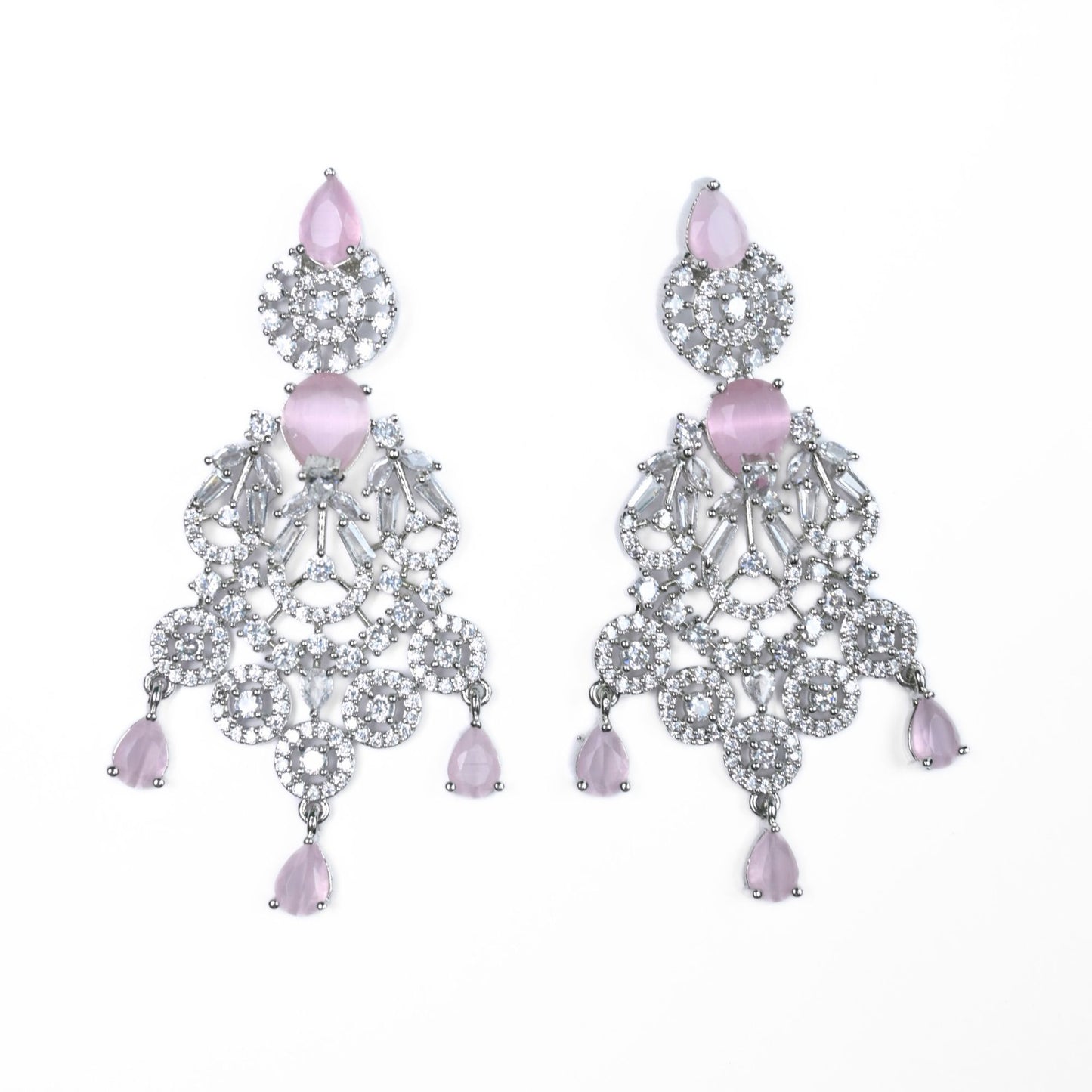 Blooming Elegance Rhodium Necklace