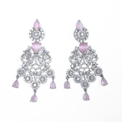 Blooming Elegance Rhodium Necklace
