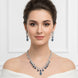 Ethereal Bloom Rhodium Necklace