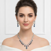 Ethereal Bloom Rhodium Necklace