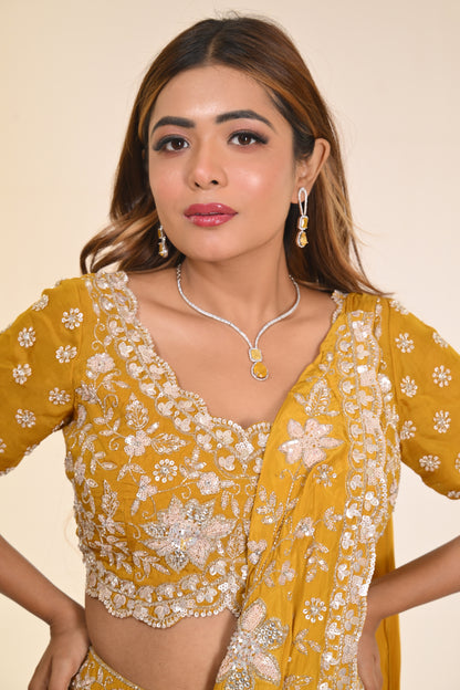 CZ Glorious Rhodium Necklace