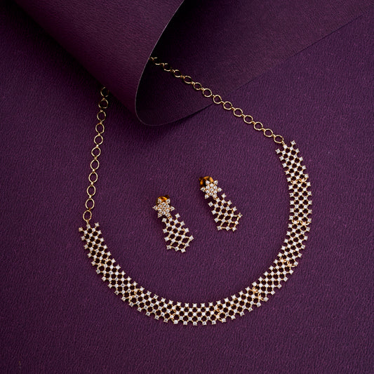 Priyaasi Gold Plated AD Neklace