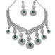 Emerald Majesty Pearl Necklace Set