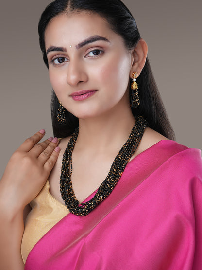 Moti Jhalar Necklace Set